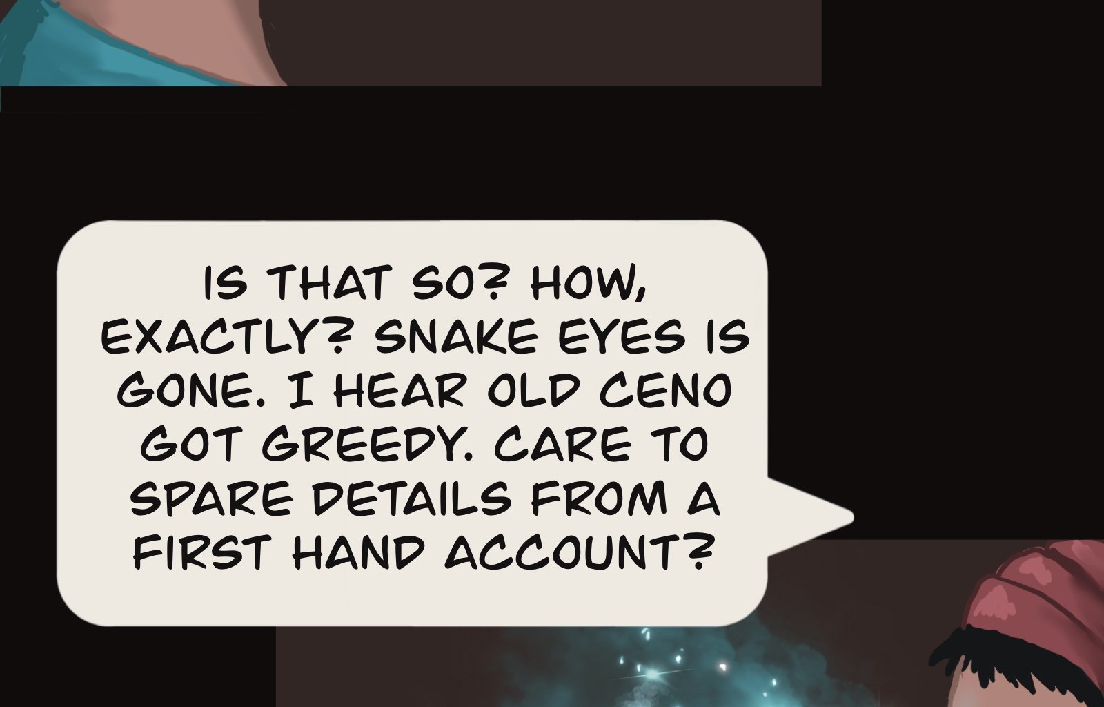 Sage Eyes: The Light Thief - Episode 5, Page 22: Chapter 5 Cloudy Skies