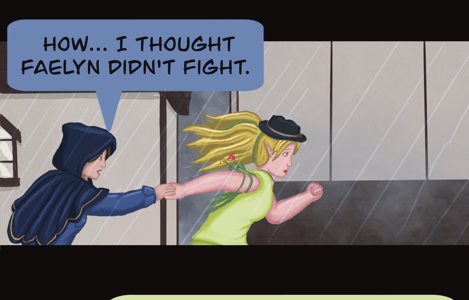 Sage Eyes: The Light Thief - Episode 5, Page 34: Chapter 5 Cloudy Skies