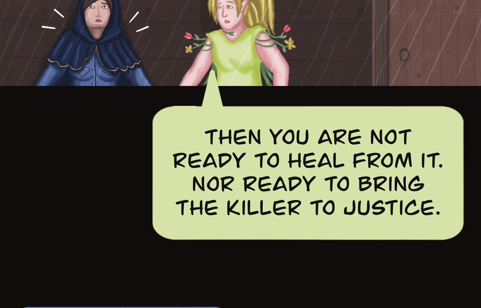 Sage Eyes: The Light Thief - Episode 5, Page 34: Chapter 5 Cloudy Skies