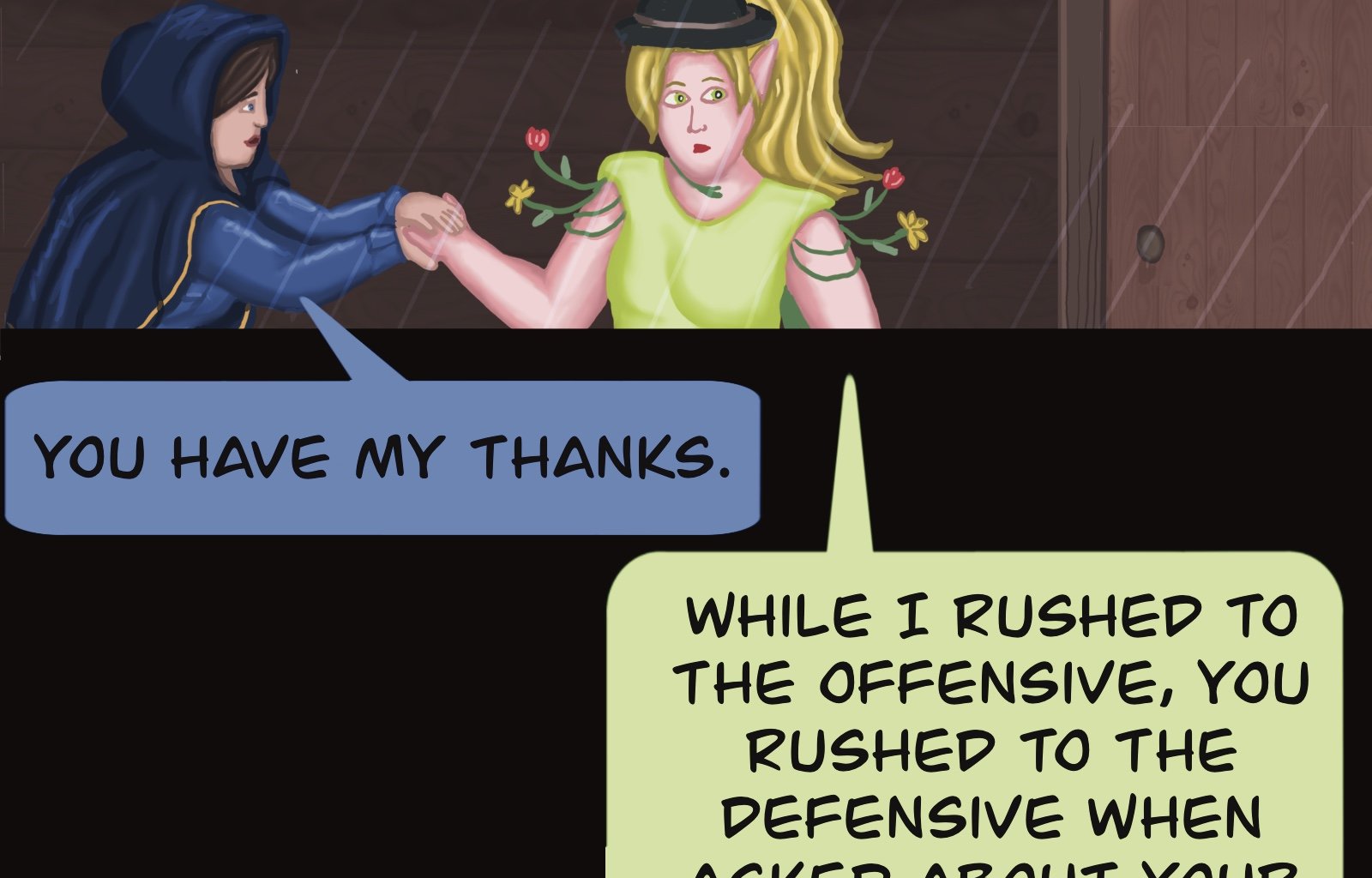 Sage Eyes: The Light Thief - Episode 5, Page 34: Chapter 5 Cloudy Skies