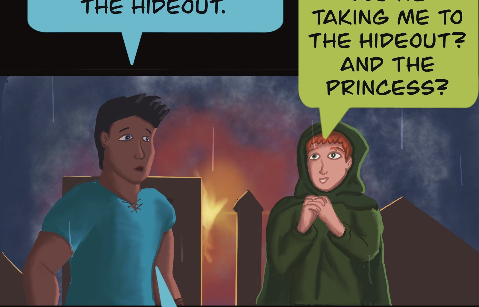 Sage Eyes: The Light Thief - Episode 5, Page 41: Chapter 5 Cloudy Skies