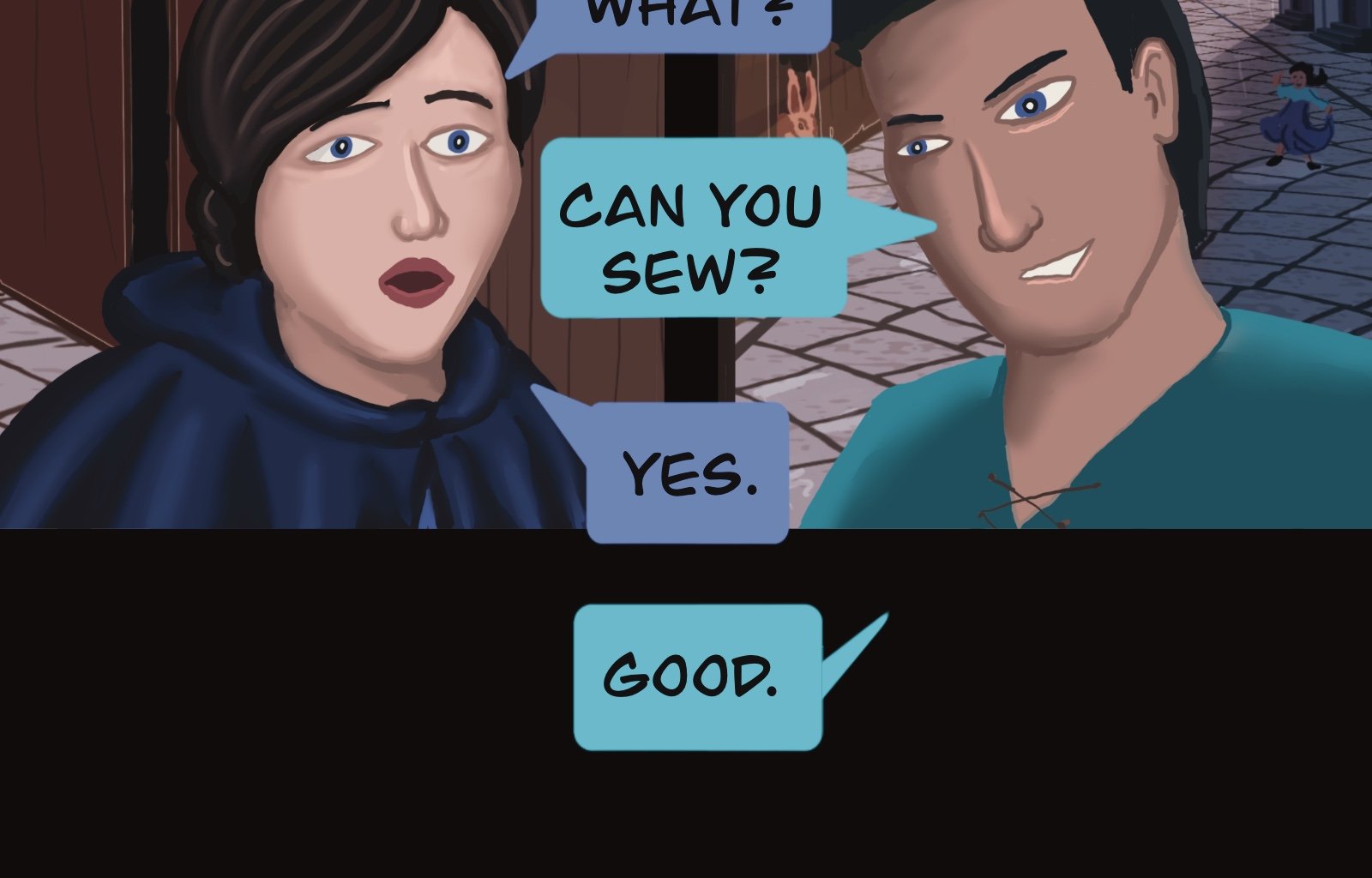 Sage Eyes: The Light Thief - Episode 5, Page 43: Chapter 5 Cloudy Skies