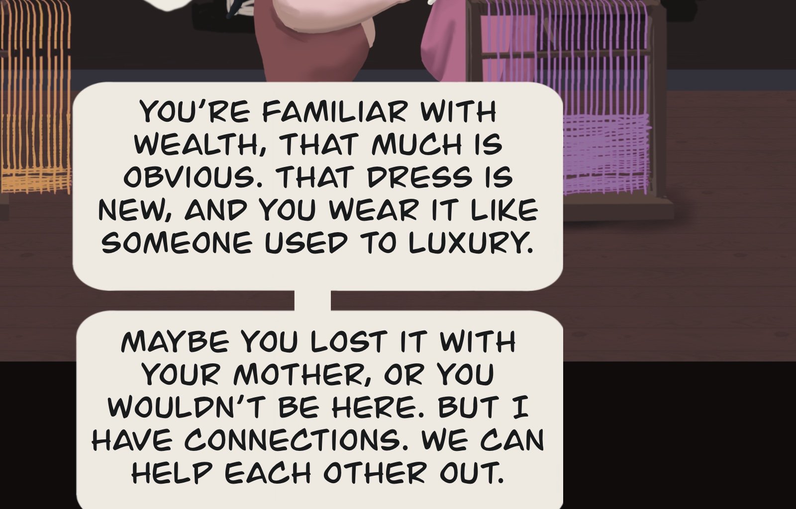 Sage Eyes: The Light Thief - Episode 6, Page 11: The Dress