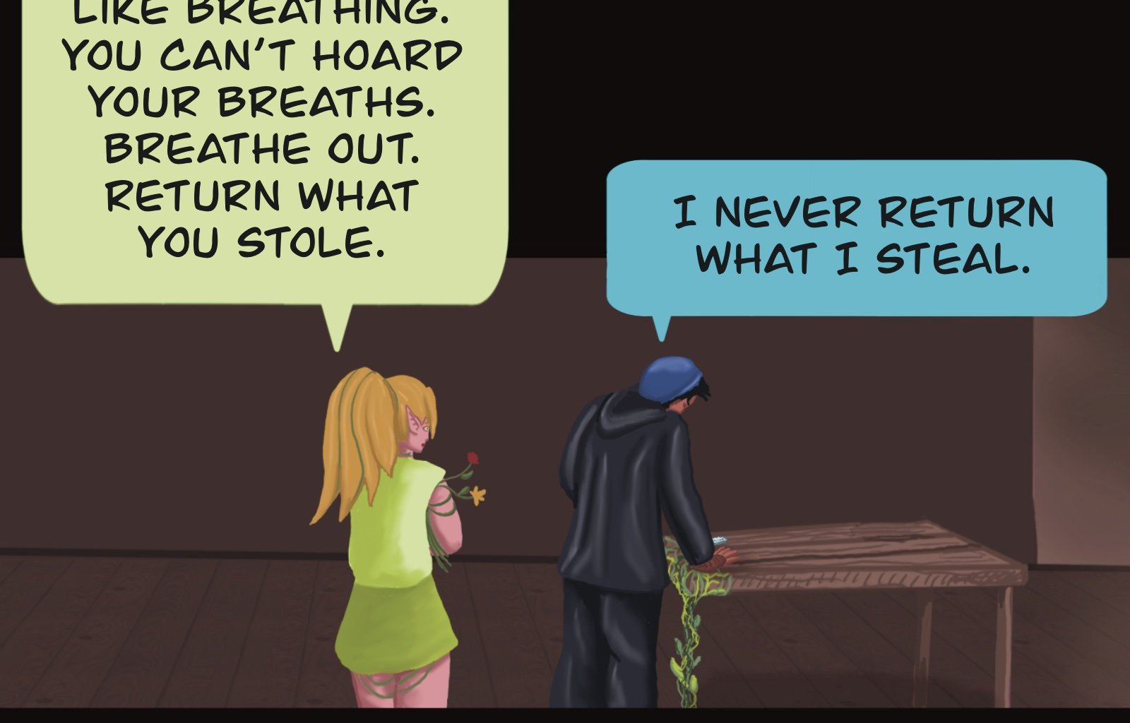 Sage Eyes: The Light Thief - Episode 6, Page 21: The Dress