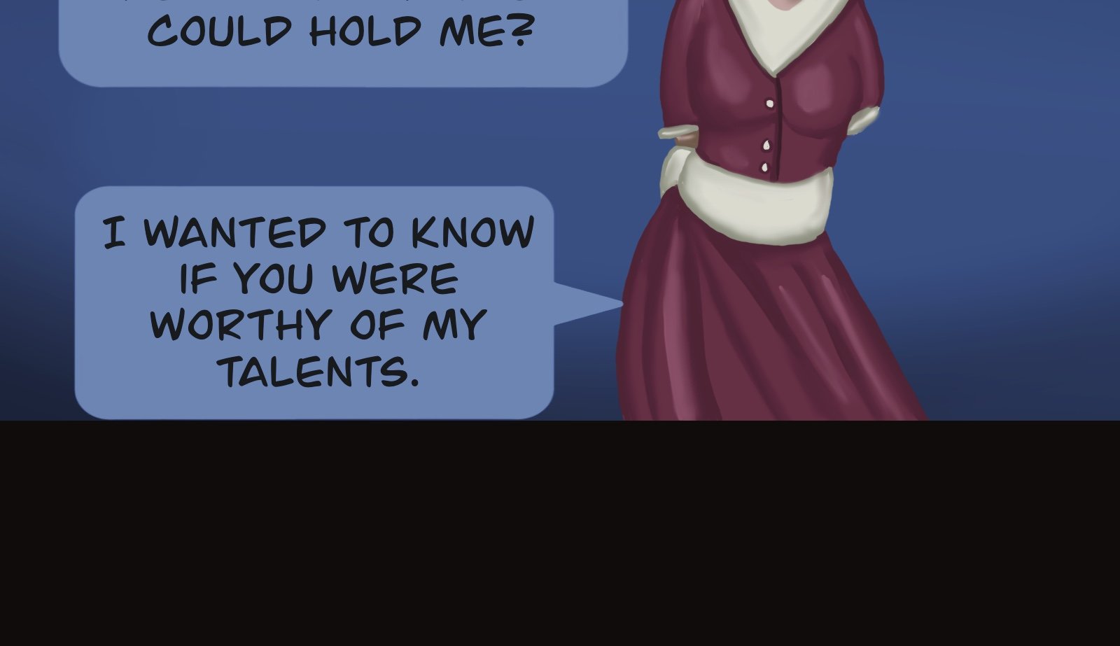 Sage Eyes: The Light Thief - Episode 6, Page 41: The Dress