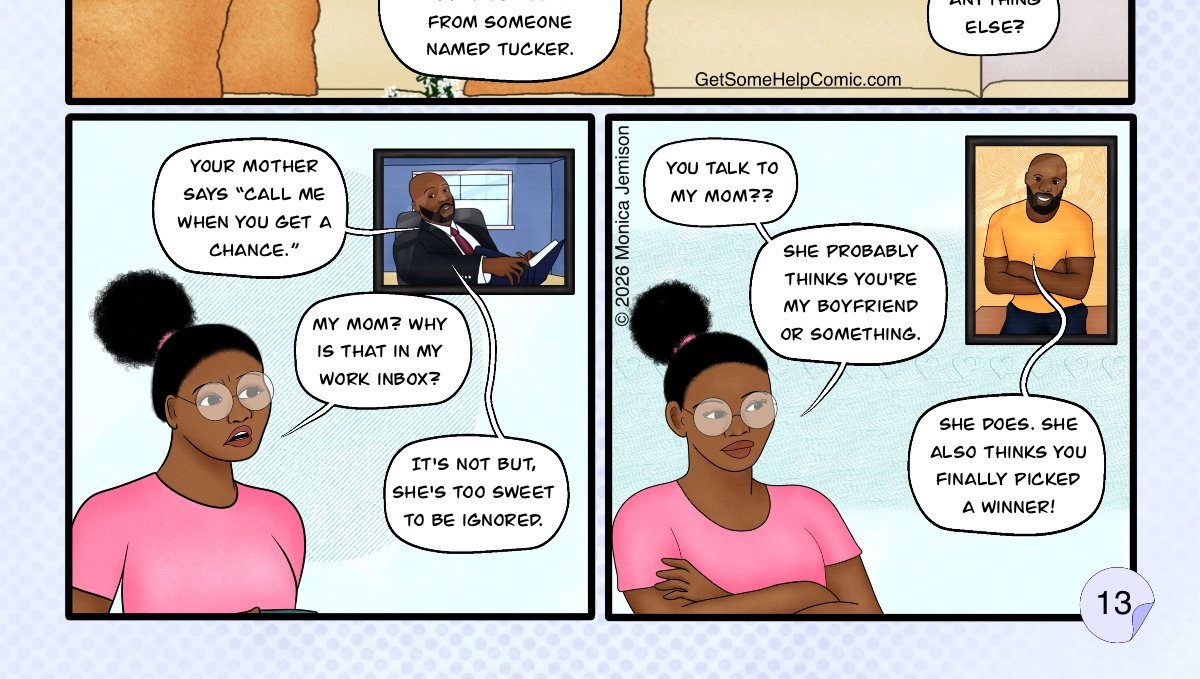 Get Some Help - Episode 38, Page 1: Ch 3 - Page 14