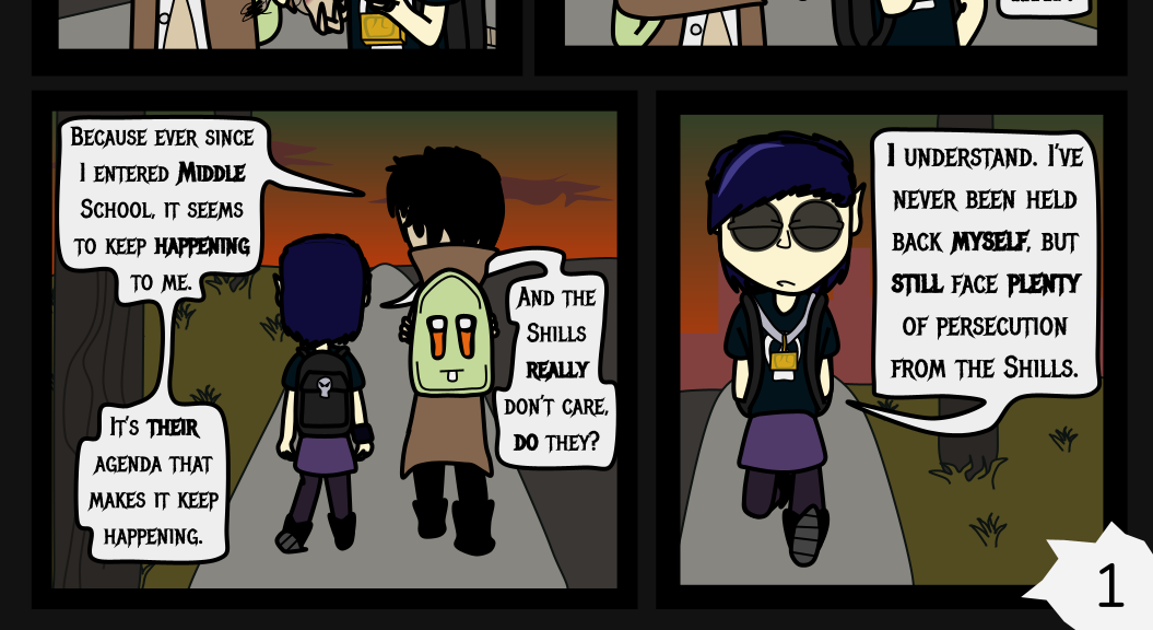 Donnie The Fighting Psychopath - Episode 4, Page 1: The Twisted Tale of Terrible Tyrants