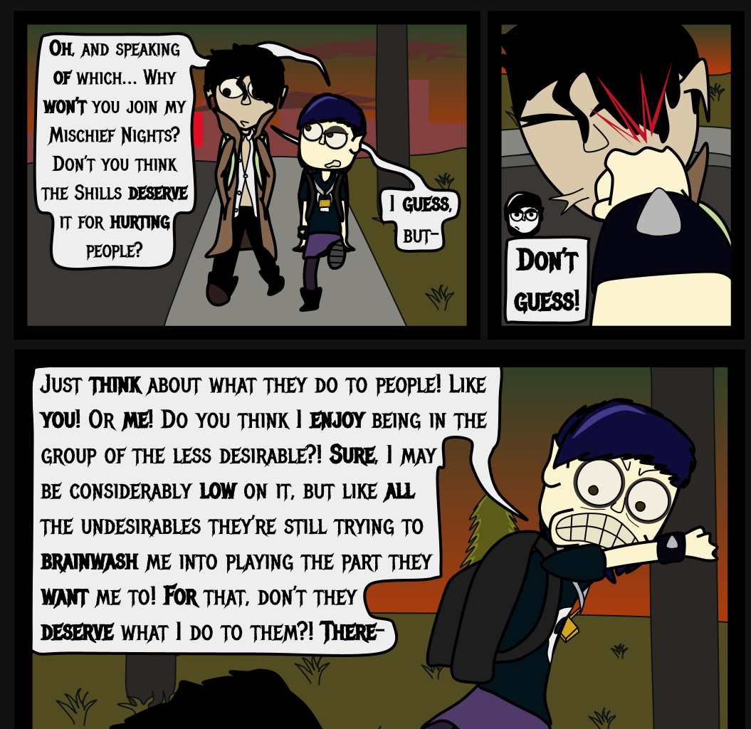 Donnie The Fighting Psychopath - Episode 4, Page 3: The Twisted Tale of Terrible Tyrants