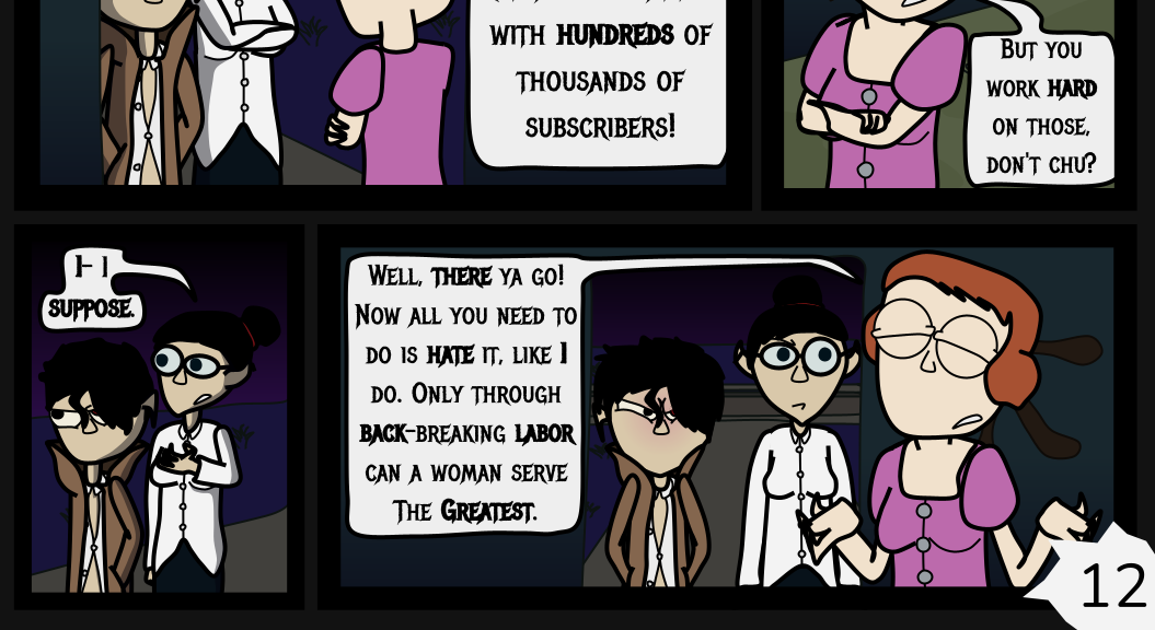 Donnie The Fighting Psychopath - Episode 4, Page 12: The Twisted Tale of Terrible Tyrants