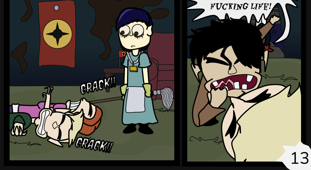 Donnie The Fighting Psychopath - Episode 4, Page 13: The Twisted Tale of Terrible Tyrants