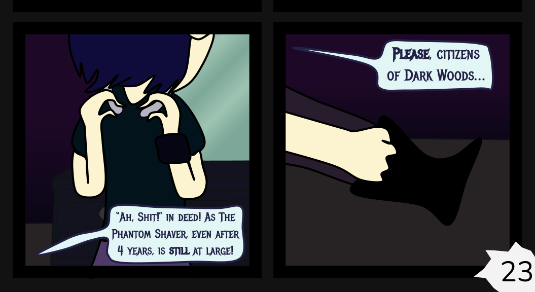 Donnie The Fighting Psychopath - Episode 4, Page 23: The Twisted Tale of Terrible Tyrants