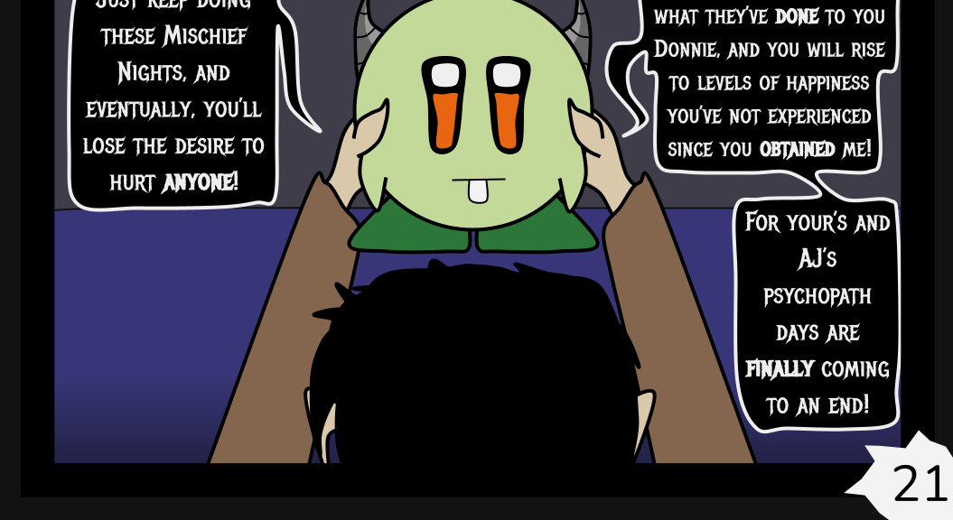 Donnie The Fighting Psychopath - Episode 5, Page 21: Night of Mischief