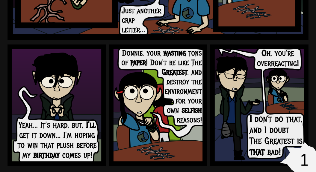 Donnie The Fighting Psychopath - Episode 6, Page 1: The Mad Tale of Libby