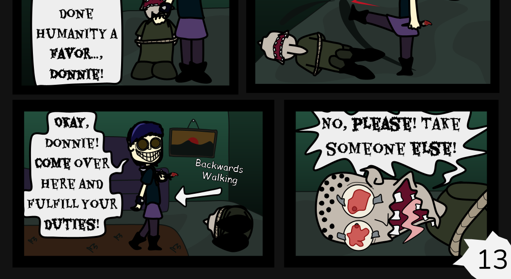 Donnie The Fighting Psychopath - Episode 6, Page 13: The Mad Tale of Libby
