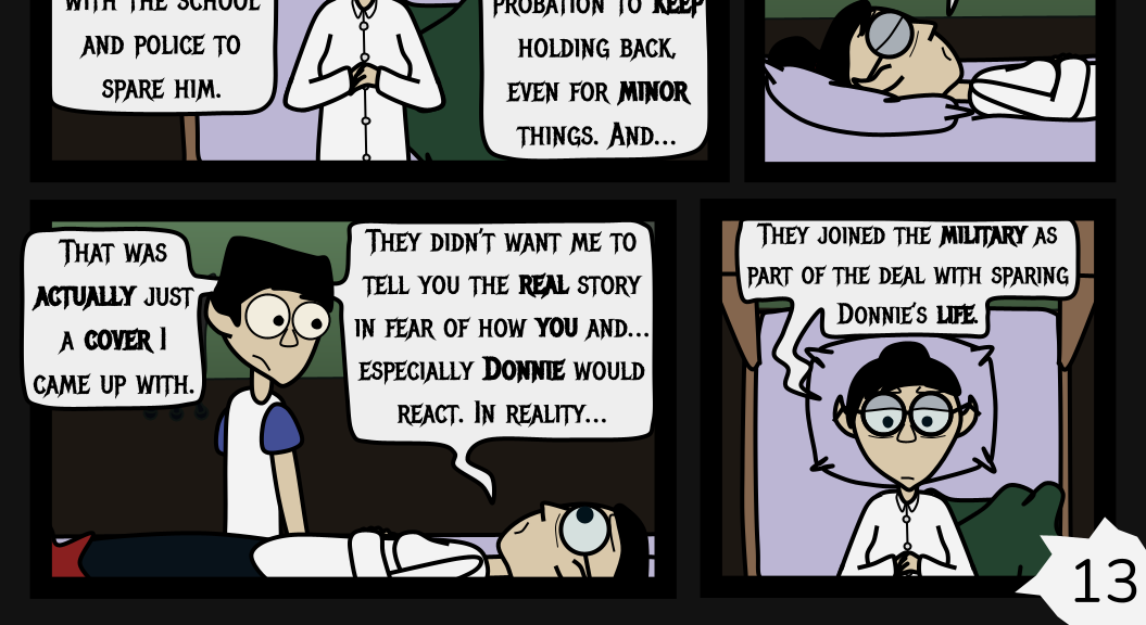 Donnie The Fighting Psychopath - Episode 8, Page 13: Donnie The F̶i̶g̶h̶t̶i̶n̶g̶ Psychopath
