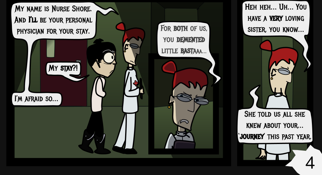 Donnie The Fighting Psychopath - Episode 9, Page 4: The Masked Stalkee's Last Stand