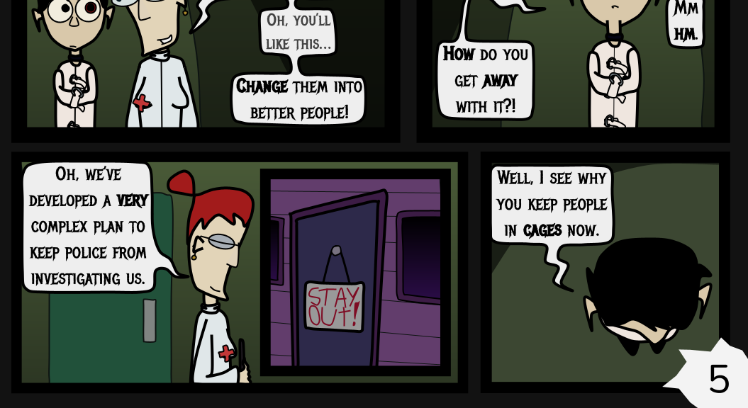 Donnie The Fighting Psychopath - Episode 9, Page 5: The Masked Stalkee's Last Stand