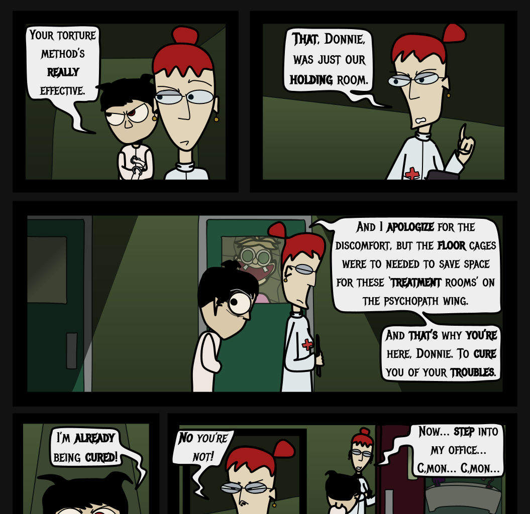 Donnie The Fighting Psychopath - Episode 9, Page 6: The Masked Stalkee's Last Stand