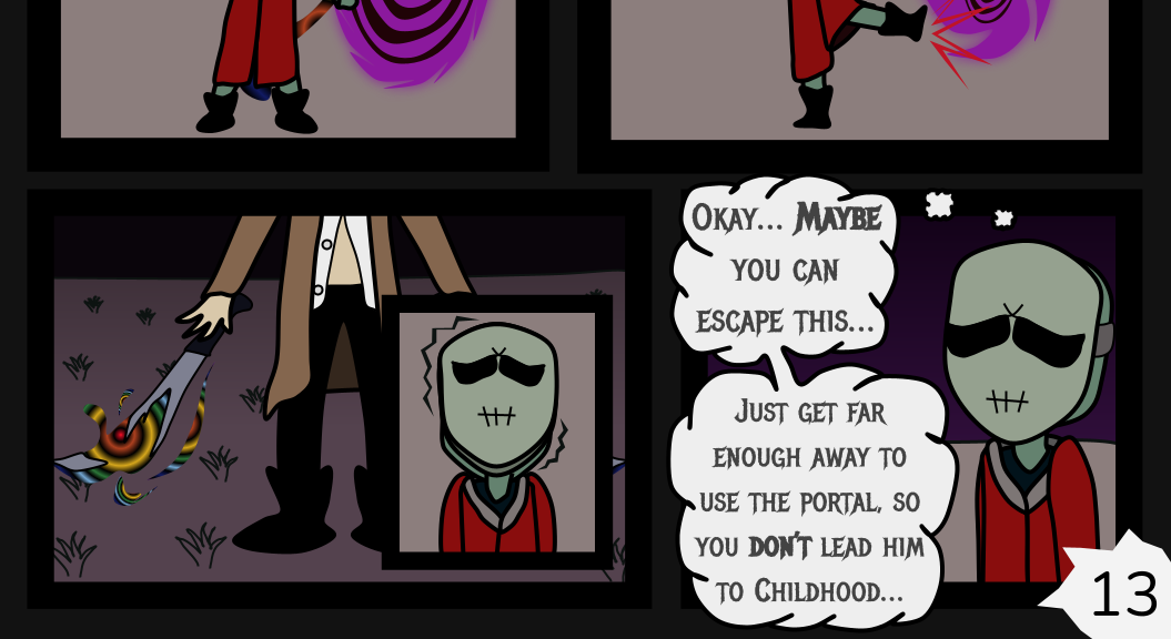 Donnie The Fighting Psychopath - Episode 9, Page 13: The Masked Stalkee's Last Stand