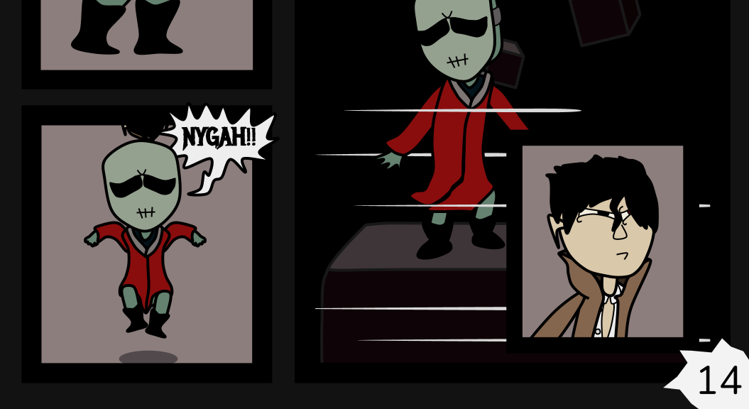 Donnie The Fighting Psychopath - Episode 9, Page 14: The Masked Stalkee's Last Stand