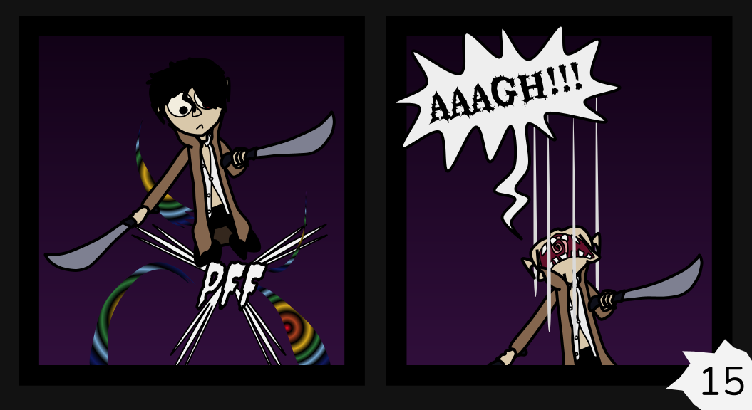 Donnie The Fighting Psychopath - Episode 9, Page 15: The Masked Stalkee's Last Stand