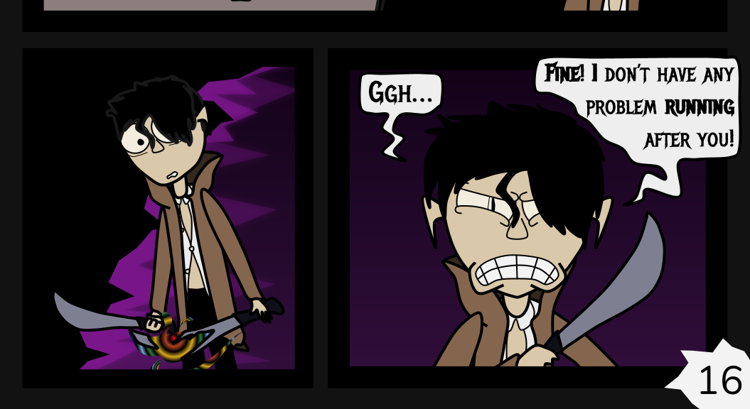 Donnie The Fighting Psychopath - Episode 9, Page 16: The Masked Stalkee's Last Stand