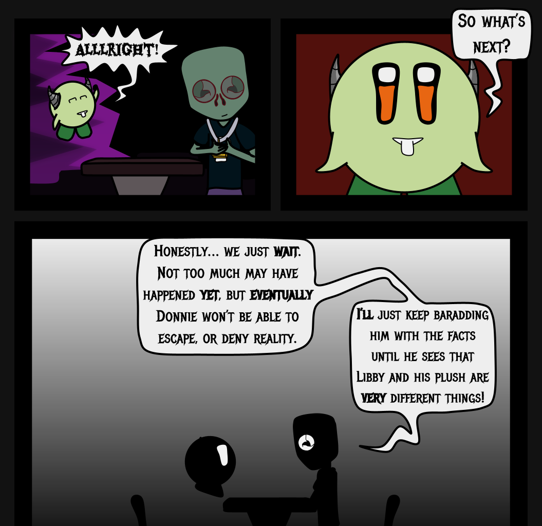 Donnie The Fighting Psychopath - Episode 10, Page 16: Libby's Cold Truth - Part 1