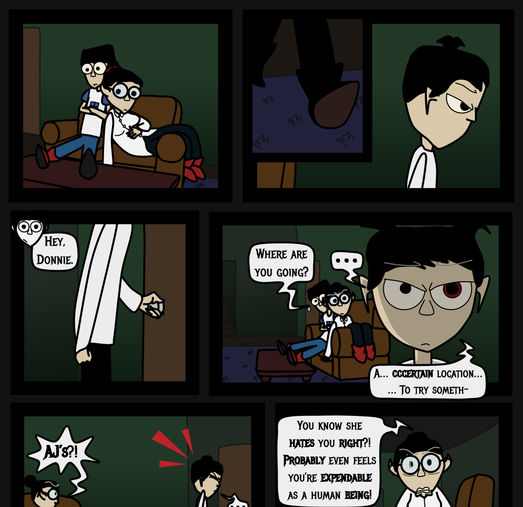 Donnie The Fighting Psychopath - Episode 14, Page 9: Strongish Conclusions