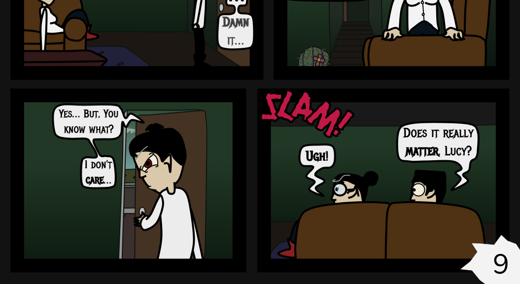 Donnie The Fighting Psychopath - Episode 14, Page 9: Strongish Conclusions