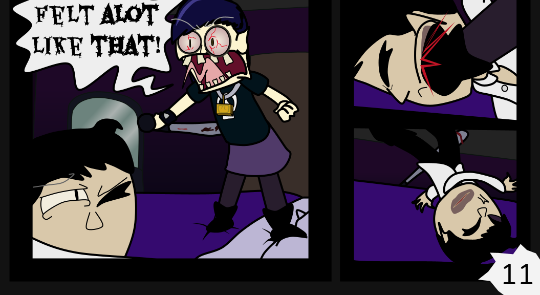 Donnie The Fighting Psychopath - Episode 14, Page 11: Strongish Conclusions