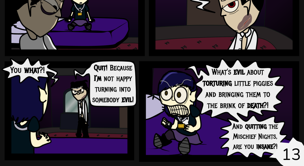 Donnie The Fighting Psychopath - Episode 14, Page 13: Strongish Conclusions