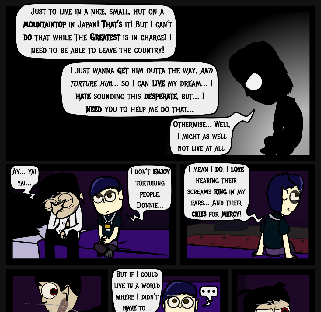 Donnie The Fighting Psychopath - Episode 14, Page 15: Strongish Conclusions