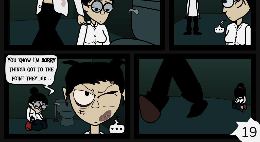 Donnie The Fighting Psychopath - Episode 14, Page 19: Strongish Conclusions
