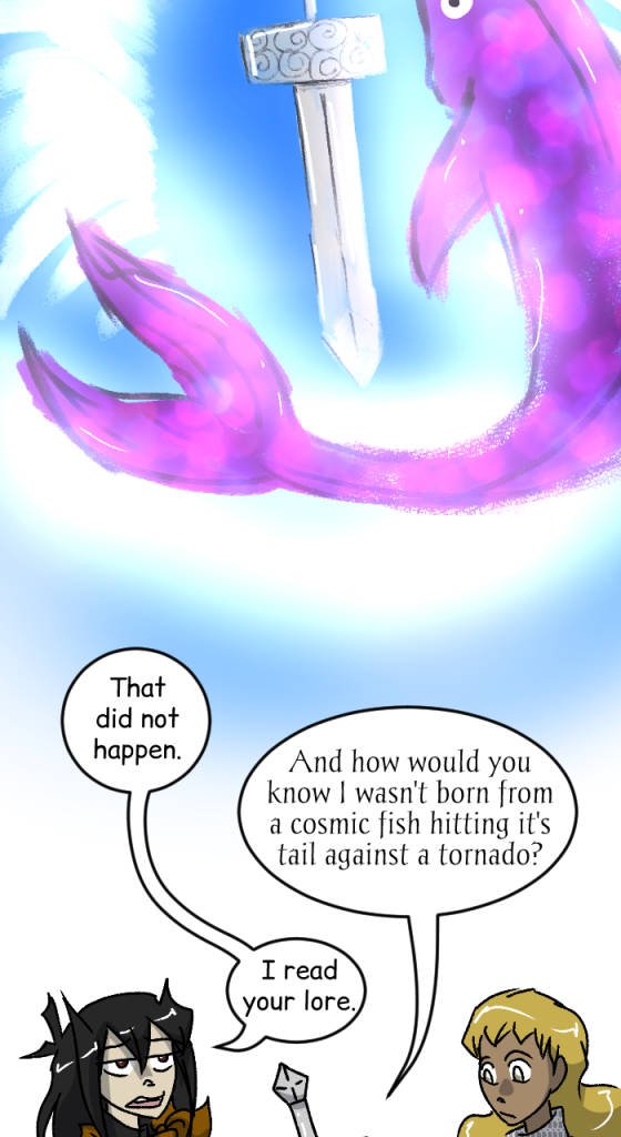 Fables Community Comic Club - Episode 22, Page 1: S7 - The Adventures of Wiglaf and Mordred "Cosmic Birth"
