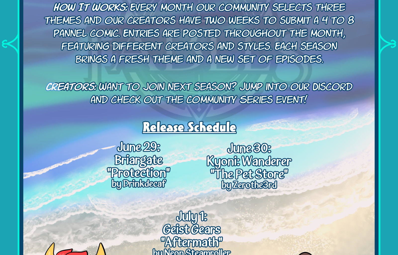 Fables Community Comic Club - Episode 52, Page 1: S8 - Schedule