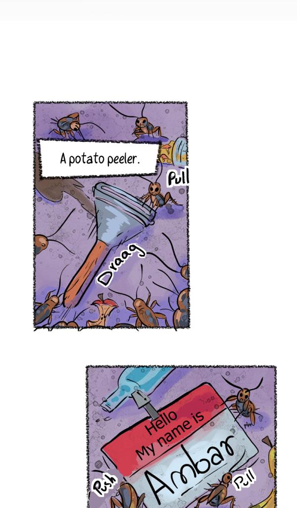 The Gossiper's lair - Episode 2, Page 1: Whisper 1: Roomie. Page 2.