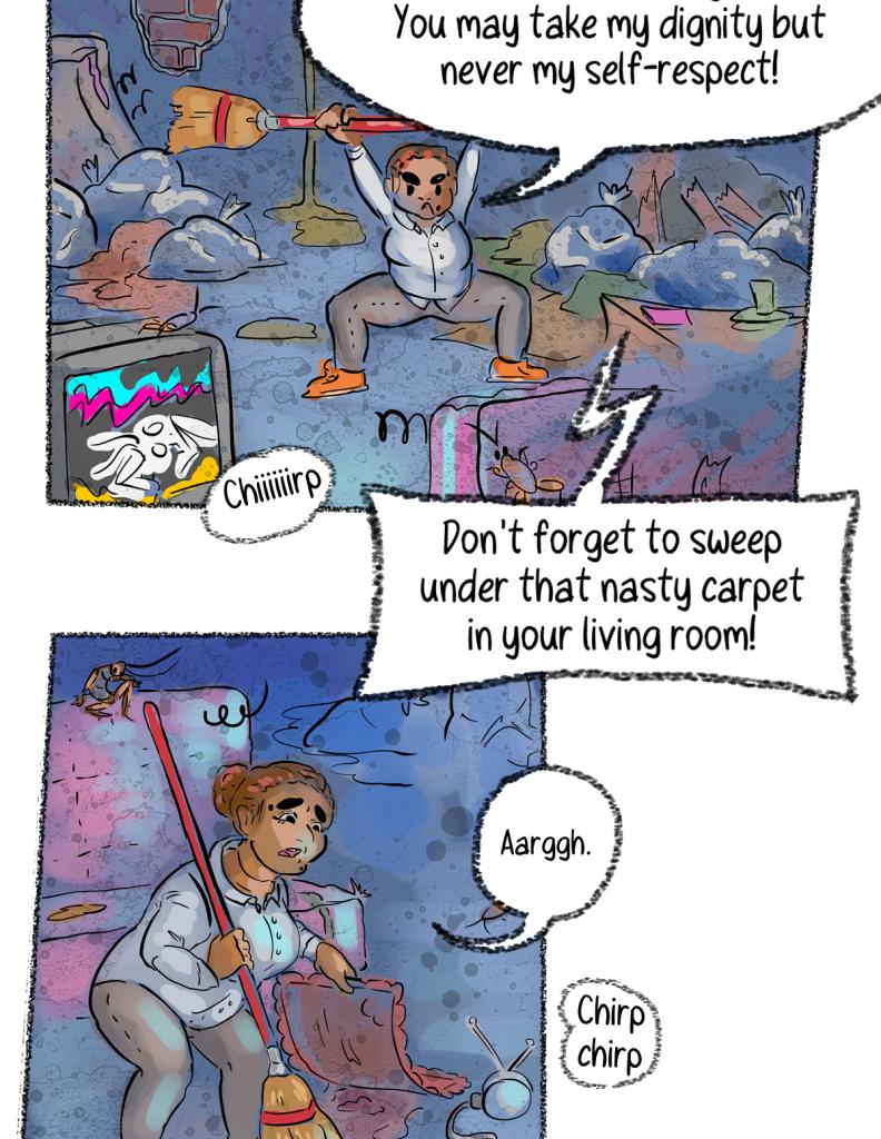 The Gossiper's lair - Episode 5, Page 1: Whisper #1: Roomie. Page 5.