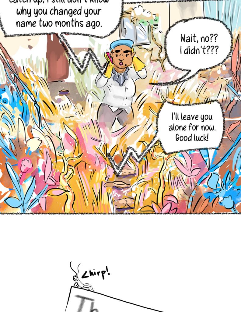 The Gossiper's lair - Episode 5, Page 1: Whisper #1: Roomie. Page 5.