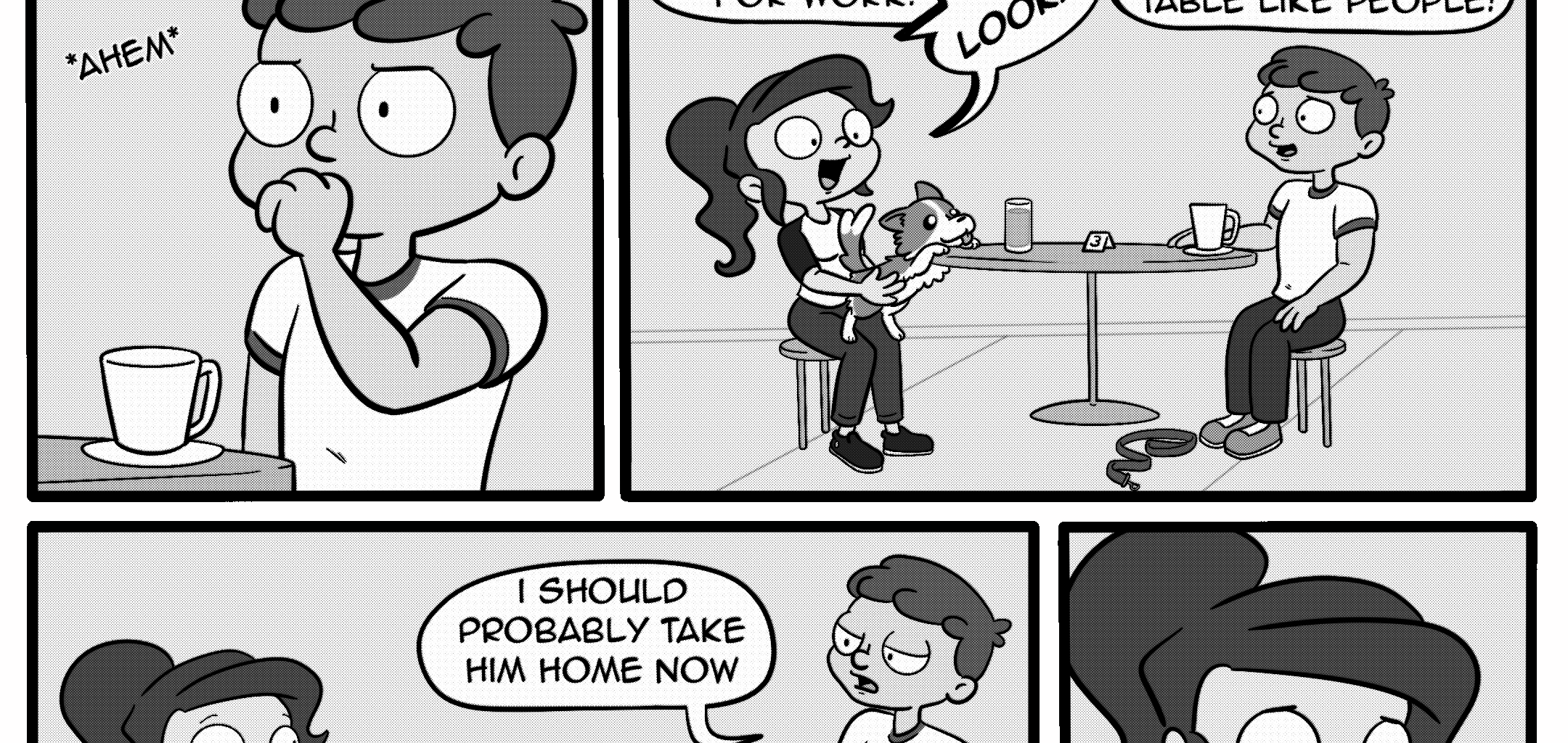 Girl meets corgi - Episode 3, Page 1: Chapter 2 - Boy gets to know girl