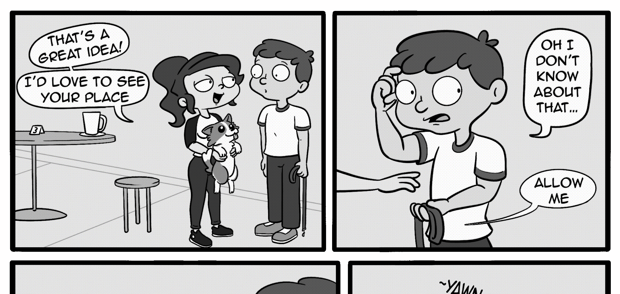 Girl meets corgi - Episode 3, Page 2: Chapter 2 - Boy gets to know girl