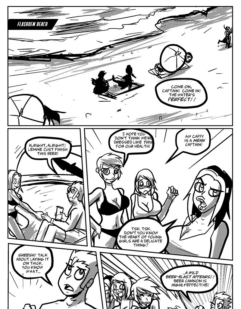 Groperion - Episode 39, Page 1: 40 Flashdem Beach