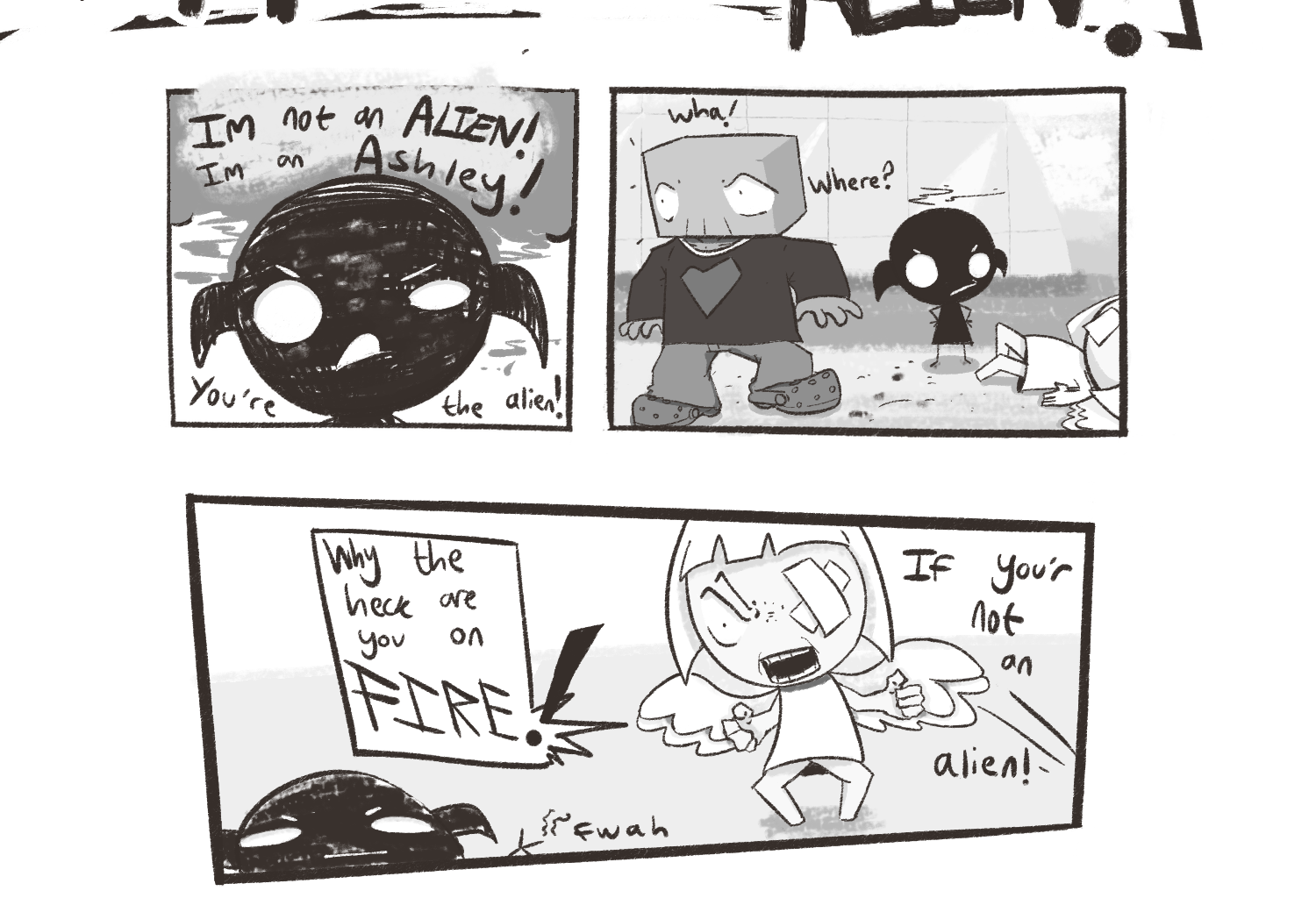 MisMaMon - Episode 2, Page 6: Mismamon #2: The Angelic Invader-Girl