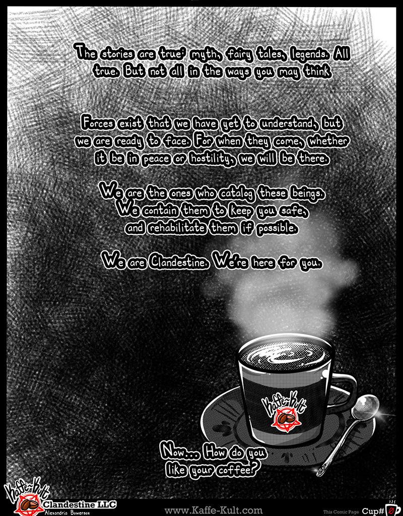 Kaffe Kult - Episode 1, Page 1: Kaffe Kult Prelude