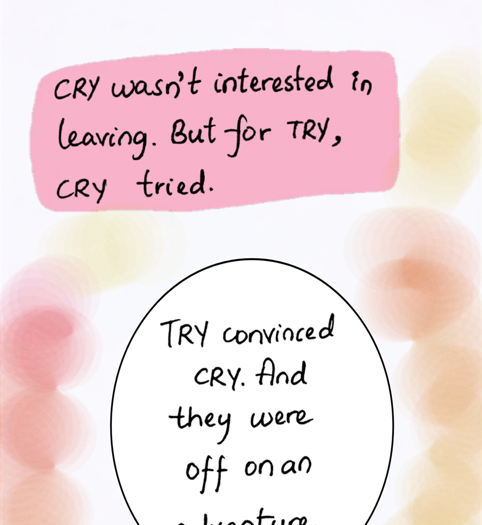 World of Letters - Episode 1, Page 17: Meet TRY and CRY