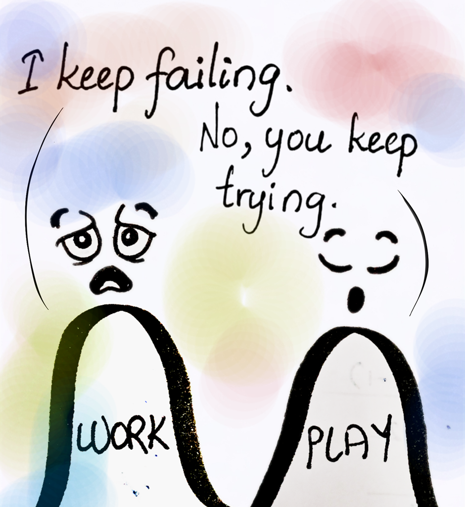 WORK PLAY Daily - Episode 45, Page 2: Keep trying