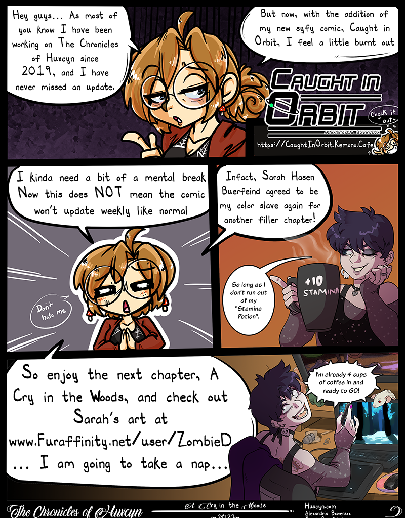 The Chronicles of Huxcyn - Episode 203, Page 1: TCoH Special No. 2 Announcement