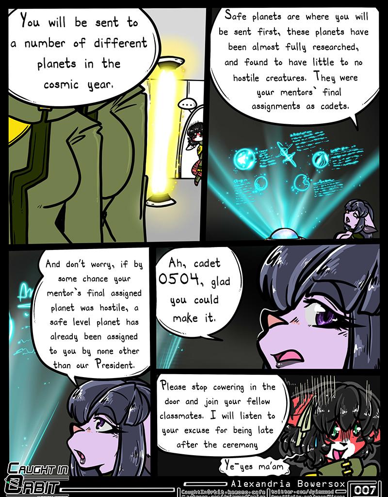 Caught in Orbit - Episode 9, Page 1: Caught in Orbit Chapter 1 Page 07