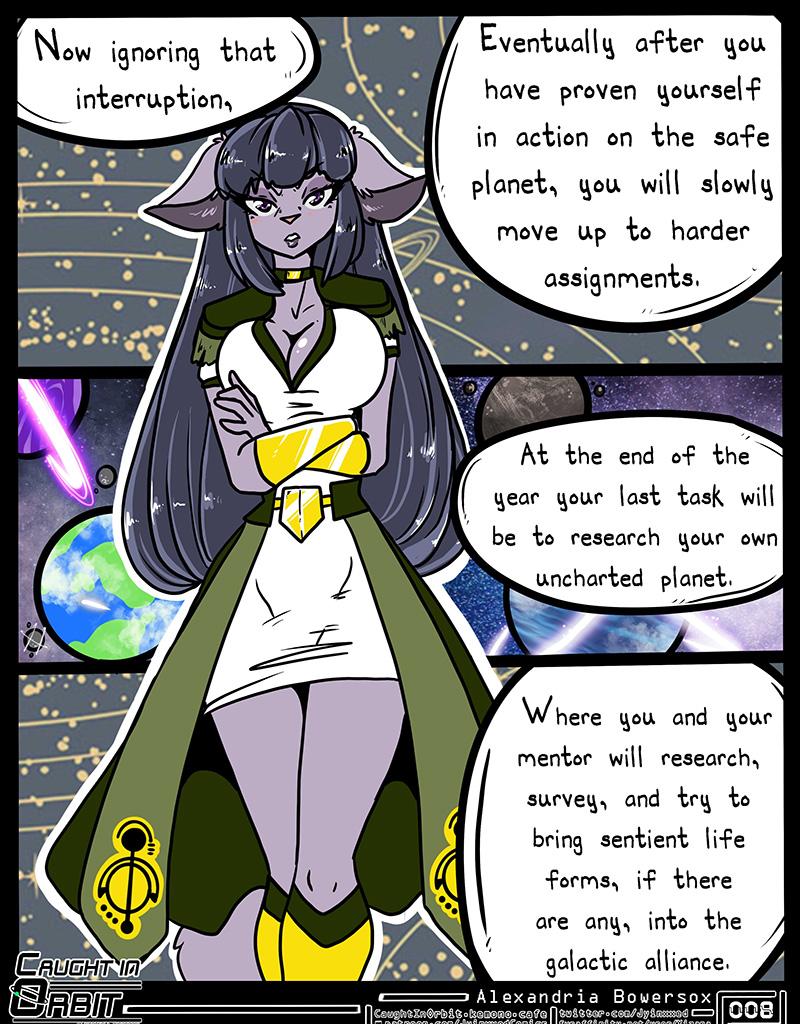 Caught in Orbit - Episode 10, Page 1: Caught in Orbit Chapter 1 Page 08