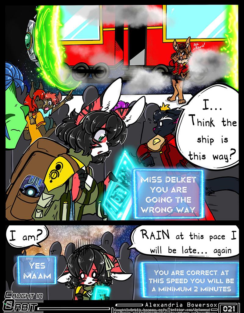 Caught in Orbit - Episode 24, Page 1: Caught in Orbit Chapter 2 Page 01