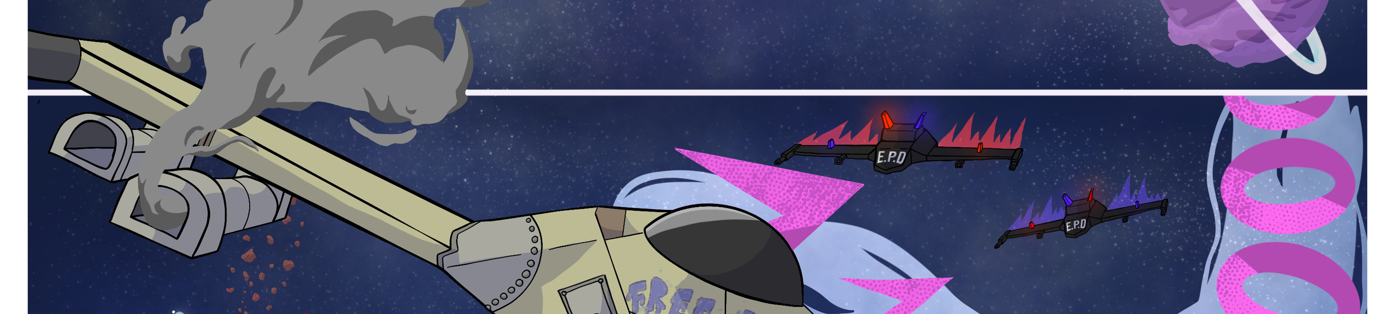 Cosmic Caliber  - Episode 1, Page 2: Cover + Pages 1-6
